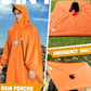 Hooded Rain Poncho for Adult Waterproof Lightweight Raincoat