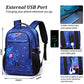 17 Inch Travel Laptop Backpack Water Resistant College Backpack for Men Laptop Bag with USB Charging Port