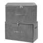 Fabric Storage Bins with Zipper Lids (2 Count)