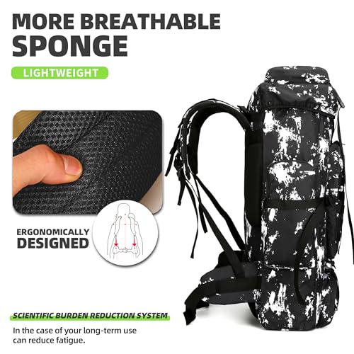 70L Camping Hiking Backpack Tactical Backpack Military Molle Rucksack Backpack for Outdoor