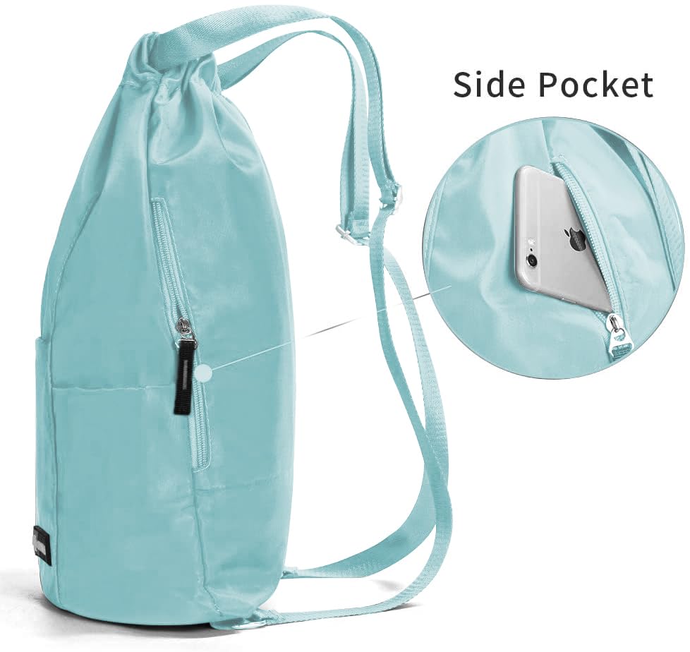 Waterproof Drawstring Gym Backpack Bag for Men & Women