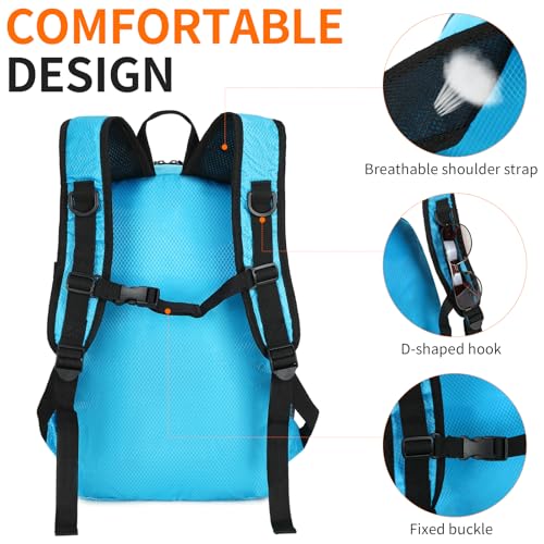 Small Hiking Backpack 35L Travel Lightweight Hiking Packable Daypack Water