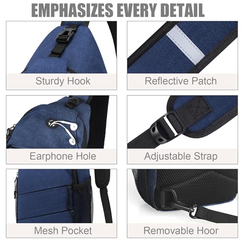 Crossbody Bags for Women Men Trendy Sling Bag Backpack Chest Bag