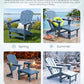 4 Pcs HDPE Folding Adjustable Adirondack Chair with Ottoman (4 Count)