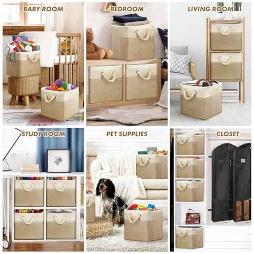 13" x 13" Large Fabric Storage Cubes (3 Count)