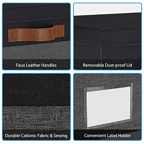 Storage Bins with Lids 6 Pack