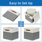 Cube Storage Bins with Lids for Organizing Clothes (2 Count)