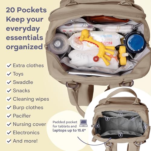 Baby Diaper Bag Backpack with Changing Pad