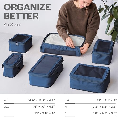 Compression Packing Cubes for Travel (6 Count)