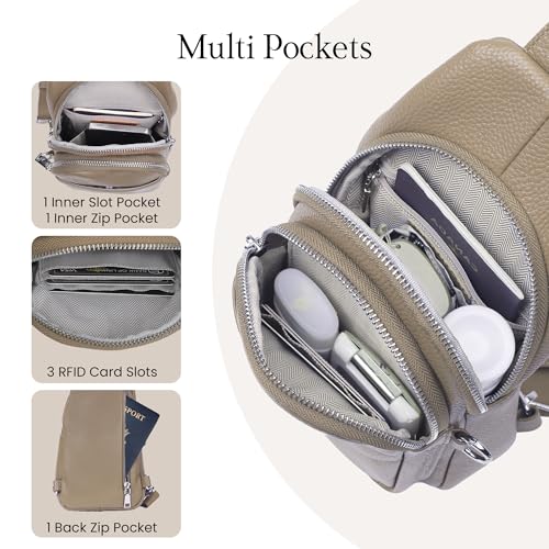 Genuine Leather Small Crossbody Bags for Women Anti
