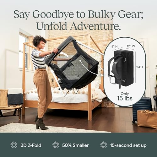 Travel Crib Includes Lightweight Backpack Design