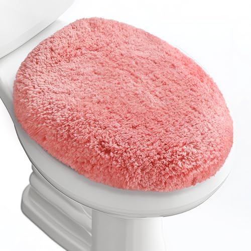 Microfiber Elongated Toilet Seat Cover 19.5"x 15" Machine Washable