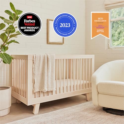 Hudson 3-in-1 Convertible Baby Crib ,Washed Natural