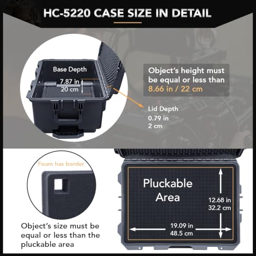HC 5220 Hard Case with Wheels and Foam