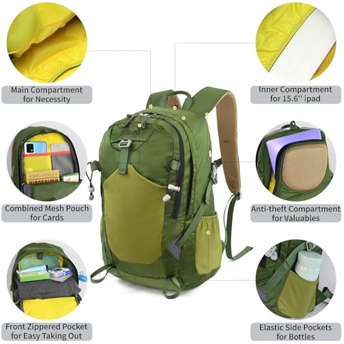 30L Hiking Backpack With Rain