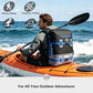 30/40/55L Waterproof Dry Backpack & Phone Case - 2XL Floating Dry Bag for Kayaking, Travel, Hiking, Fishing, Camping, Motorcycles & Beach, Heavy-Duty Roll Top Men/Women (Black/Grey/Blue)