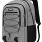 Grey Backpack for Men Women