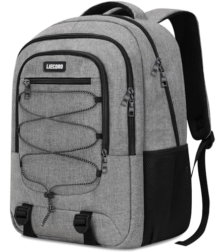 Grey Backpack for Men Women