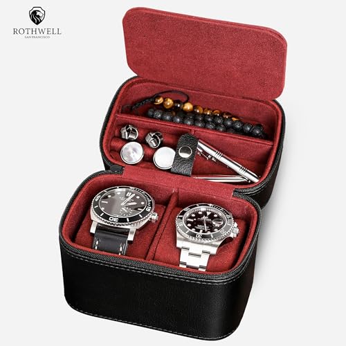 2 Watch Travel Case Storage Organizer for 2 Watches