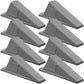 8 Pcs Heavy Duty Rubber Door Stops Wedge Stackable (8 Count)