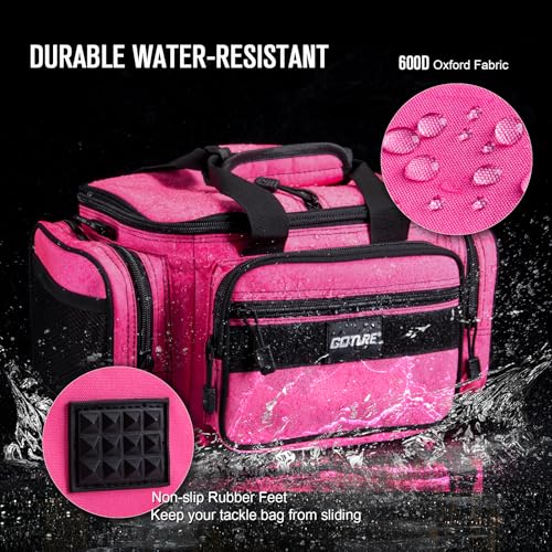 Fishing Tackle Bag with 4 3600 Tackle Boxes