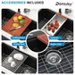 33 Inch Black Undermount Granite Composite Kitchen Sink