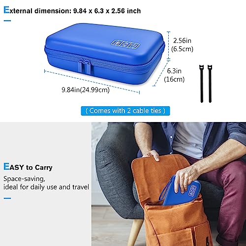 Hard Travel Electronic Organizer Case for MacBook Power Adapter Chargers Cables Power Bank Apple Magic Mouse Apple Pencil USB Flash Disk SD Card Small Portable Accessories Bag