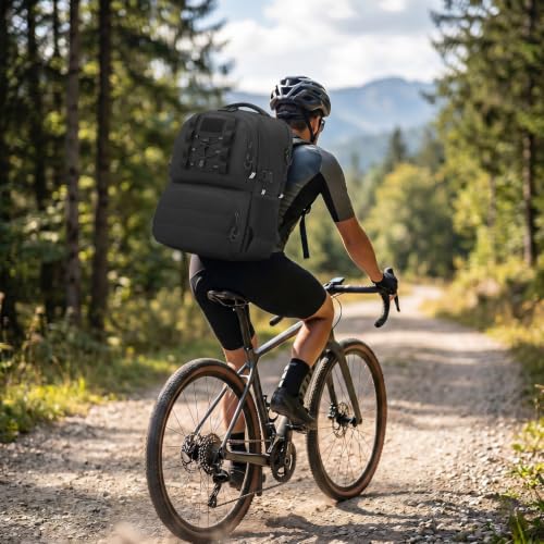 50L Laptop Lunch Backpack for Men with Lunch Compartment and USB Port