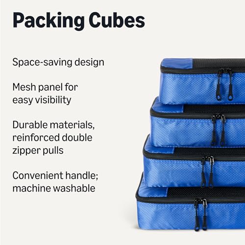 4 Piece Packing Cubes Travel Accessories Set (4 Count)