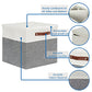 Cube Storage Bins with Lids for Organizing Clothes (2 Count)