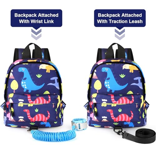 Toddler Backpack Leash with Anti Lost Wrist Link