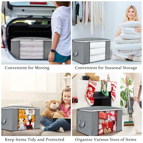 6 Pack Closet Organizers and Storage Containers (6 Count)