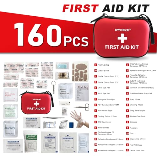 160 Piece Mini First Aid Kit (160 Count)