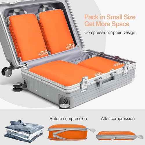 Compression Packing Cubes for Travel (4 Count)