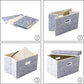 Foldable Storage Bins with Lids [5 (5 Count)