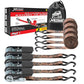 4 Pack Ratchet Tie Down Straps (4 Count)