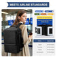 Vacuum Backpack Travel with Pump Vacuum Travel Backpack Carry On Flight Approved Frontier Spirit Airlines Personal Item Bag 18x14x8 Compression Carry On Luggage for Women Men Black