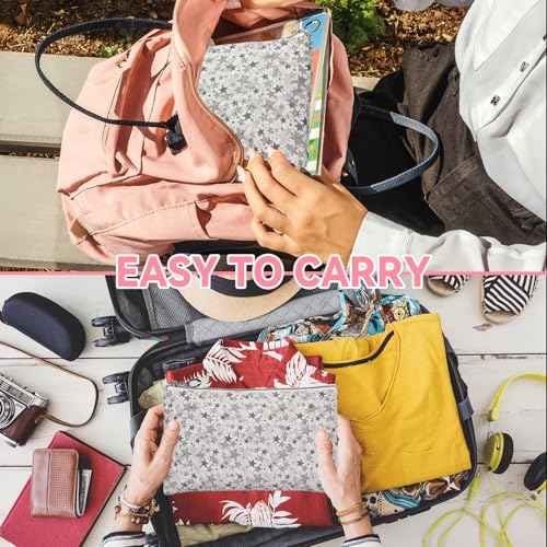 12 Pieces Cosmetic Bag for Women (12 Count)