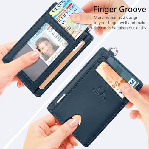 Slim Minimalist Wallet RFID Credit Card Holder for Men
