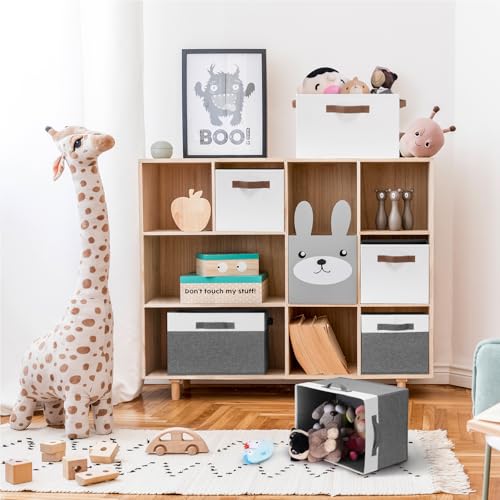 Large Fabric Storage Bins with 3 Handles