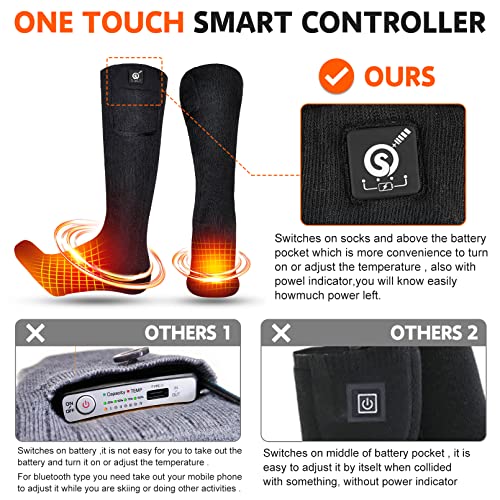 Upgraded Rechargeable Electric Heated Socks