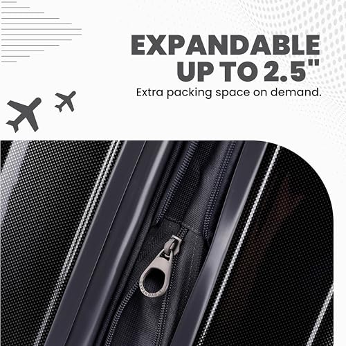 Rails Expandable Hardside Upright Suitcase with 360° Spinner Wheels