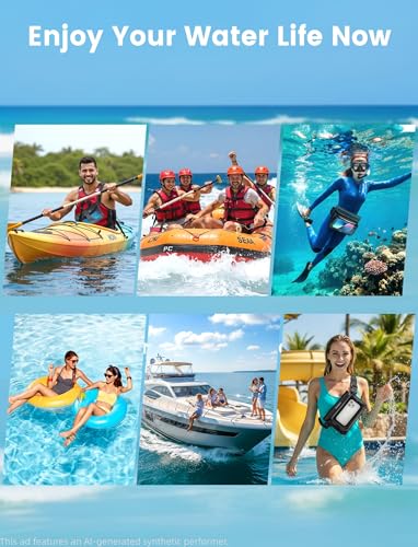 IPX8 Floating Waterproof Fanny Pack Holds Phone (2 Count)
