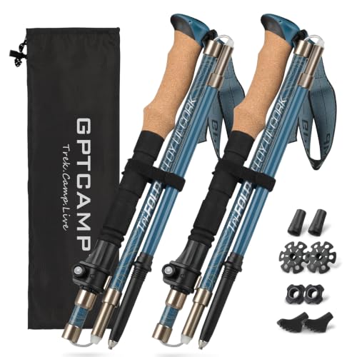 Folding Trekking Poles 7075 Aluminum Lightweight for Travel
