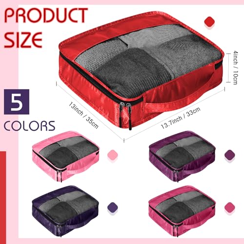5 Pcs Packing Cubes for Suitcase Large Travel Cubes Carry on Luggage Organizer Bags for Clothes Accessories (5 Count)