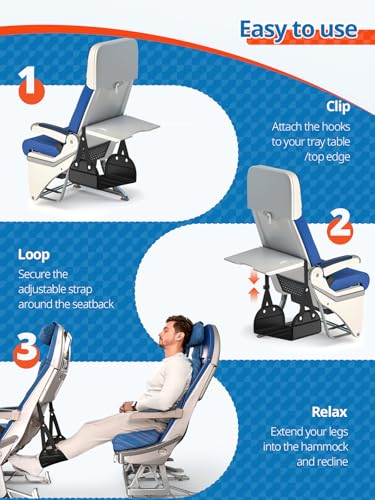Foot Hammock for Plan Travel (2 Count)
