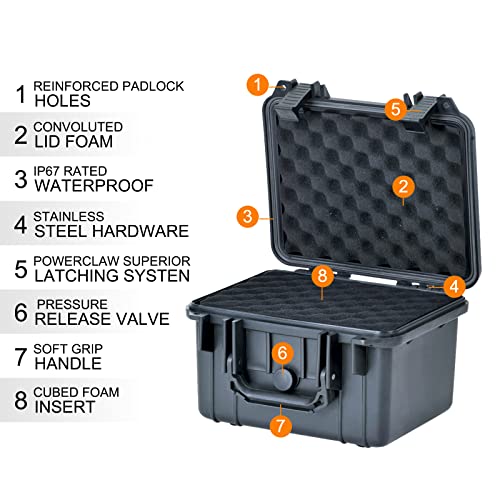 Portable All Weather Waterproof Camera Case With Foam