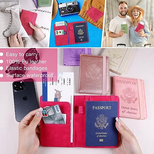 Premium Leather Passport Holder Covers Case
