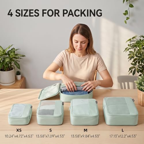 4 Piece Compression Packing Cubes for 3 (4 Count)