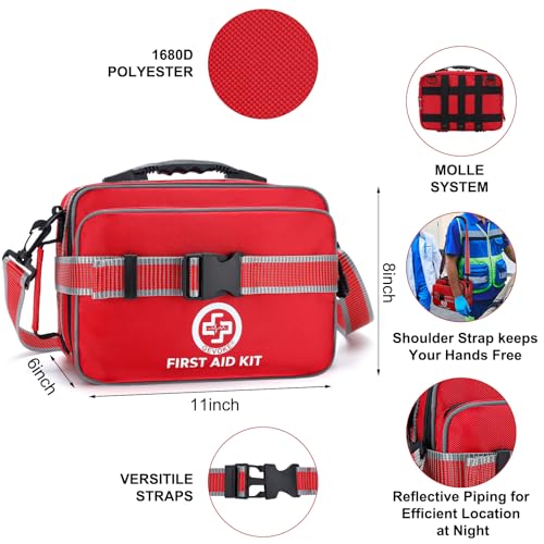 Professional 500 Piece Emergency First Aid Kit for Home